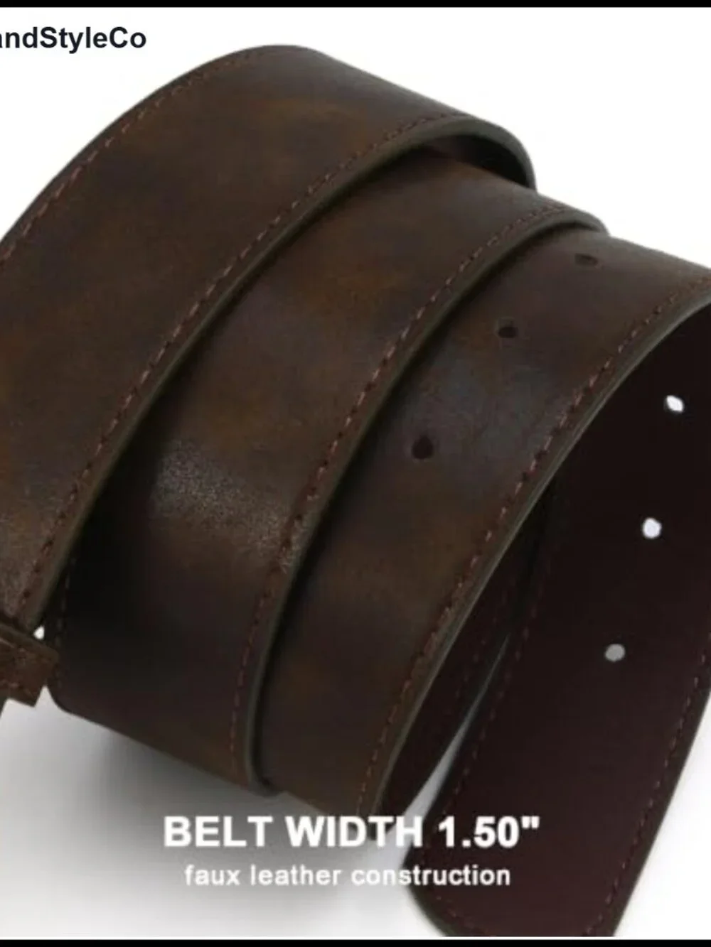 Women's Chunky Cowgirl Belt Faux Leather Western Waist Belt